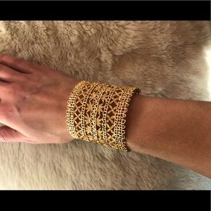 Stella & Dot Gold Cuff Bracelet